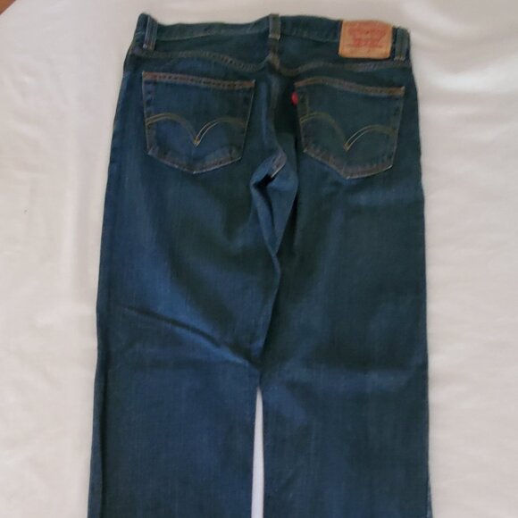 Levi's 505 Men's 34x34 Regular Fit Straight Leg Jeans Actual 17.5x33.5 - Picture 5 of 10
